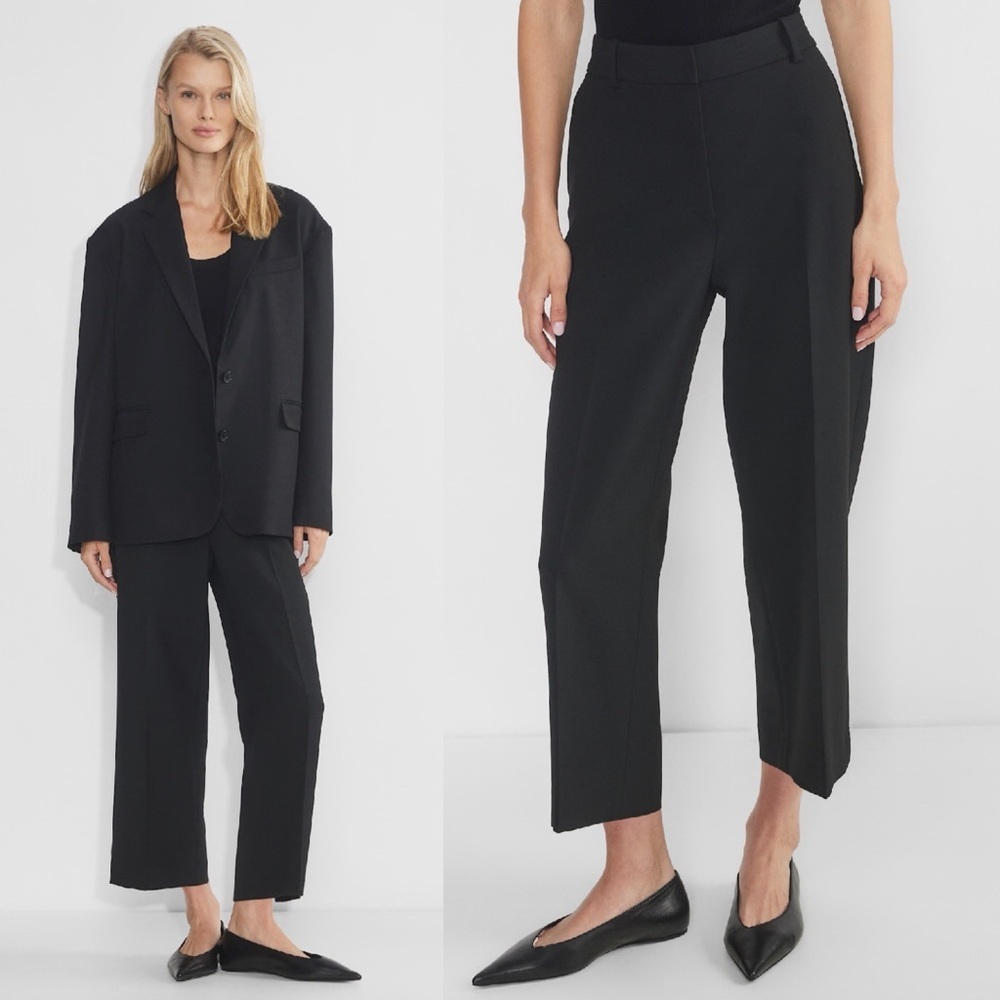 Artizia- Babaton Agency Cropped Pant (Re)ssential Black Size 8 High Rise Trouser